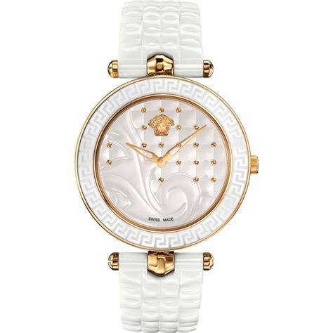 Amazon.com: Versace Womens White 40 mm Vanitas Watch 